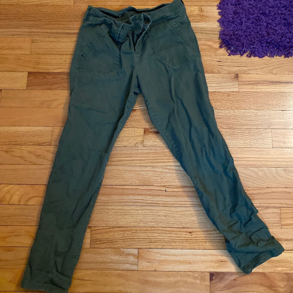 Army green jeans